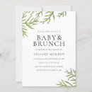 Search for leaf baby shower invitations Greenery