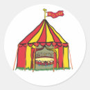 Search for circus party stickers Big top