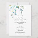 Search for elegant flower 25th anniversary invitations Couple