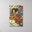 Search for samurai canvas prints Ukiyo e