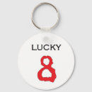 Search for number 8 key rings Lucky