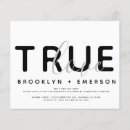 Search for true love invitations Typography