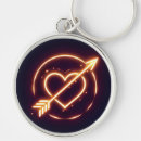 Search for cupids arrow key rings Heart