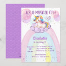 Search for printable unicorn invitations Pink and purple