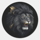 Search for black lion stickers Big cats