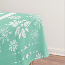 Search for teal christmas tablecloths Snowflakes