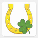 Search for lucky horseshoe stickers St patricks day