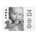 Search for 1st birthday magnets Baby boy