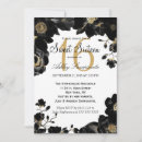 Search for golden sweet 16 invitations Black