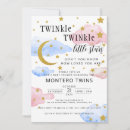 Search for twinkle little star gender reveal invitations Over the moon
