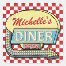 Search for vintage 1950 stickers Diner