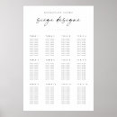Search for chic wedding seating charts Minimalist