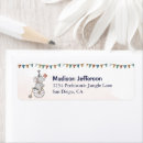 Search for circus birthday party return address labels Elephant