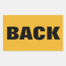 Search for back rectangle stickers Black