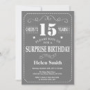 Search for grey birthday invitations Grey and white