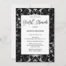 Search for silver white bridal shower invitations Grey