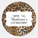 Search for leopard print birthday stickers Animal