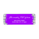 Search for purple lilacs return address labels Chic