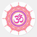 Search for mandala om stickers Lotus