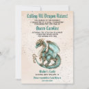 Search for princess and dragon party invitations Mediaeval