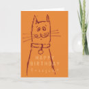 Search for orange cat birthday cards Kitty