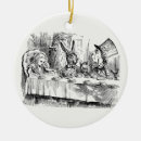 Search for mad hatter tea party christmas tree decorations John tenniel