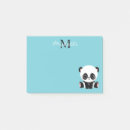 Search for cute panda post it notes Black and white