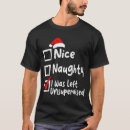 Search for naughty or nice tshirts Cute