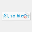 Search for spanish bumper stickers Obama