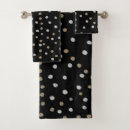 Search for polka dot bath towels Black