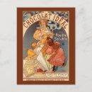 Search for vintage chocolate advertisement postcards Woman