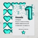 Search for teal balloon birthday invitations Party