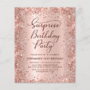 Search for gold sweet 16 invitations Rose gold glitter