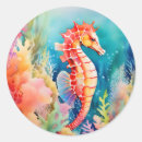 Search for aquatic life stickers Seahorse