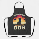 Search for wolf silhouette aprons Pug