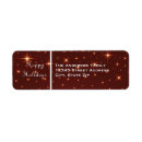 Search for stars return address labels Festive