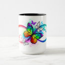 Search for rainbow butterfly mugs Multicolor