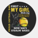Search for girls baseball stickers Heart