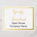 Search for business event invitations Open house