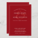 Search for crimson red wedding invitations Modern