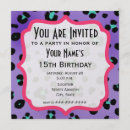 Search for purple leopard invitations Cheetah