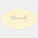 Search for yellow oval stickers Girly
