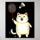 Search for badminton art Cat
