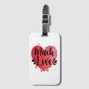 Search for love heart luggage tags Retro