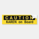 Search for gag bumper stickers Warning