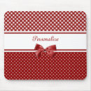 Search for red polka dot mouse mats Red and white