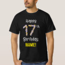 Search for 17th tshirts 17 years old