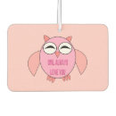 Search for owl car air fresheners Pink