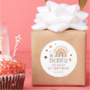 Search for rainbow stickers First birthday