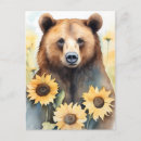 Search for sunflower lover postcards Watercolor